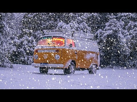 Winter Van Camping - Stuck in The Snow with Dead Battery