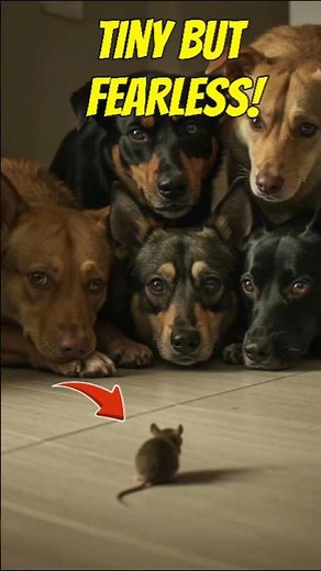 5 Dogs vs 1 Mouse… and the Winner Is NOT Who You Think 🐭🐶 #shorts