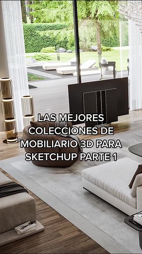 EL MEJOR MOBILIARIO EN 3D WAREHOUSE PARA SKETCHUP #sketchup #arquitectura #arquitecto #arquitecta #vray #render