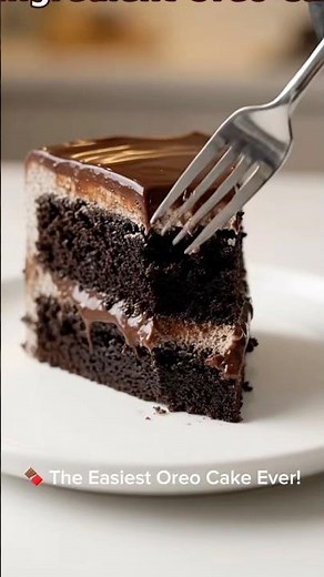 3-Ingredient Oreo Cake! 🍫 No Oven Needed | Super Moist & Easy Recipe