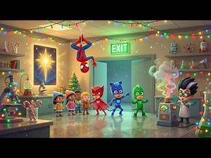 Spider‑Man & PJ Masks Save Christmas STEM Night at School 🕷️🎄