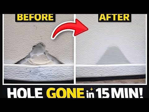 How I Fixed a Garage Door Hole in 15 Minutes (DIY Bondo Repair)
