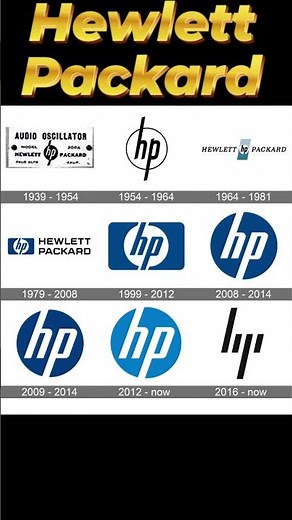 Hewlett Packard Historical Logos #shorts