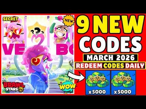 🎁 MARCH FREE CODES 🎁 BRAWL STARS QR CODES 2026 | BRAWL STARS CODES 2026 | BRAWL STARS REDEEM CODES
