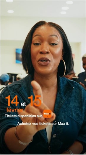 @josey_officiel est sortie dans dos !🧡 Notre Diva a surpris ses Amazones en leur offrant des tickets pour son concert du 15 février à l’esplanade du Palais de la Culture. Pour ceux qui n’ont pas encore pris leur ticket, rendez-vous sur Max it. #OrangeEstLà #Maxit #OrangeXJosey | Orange