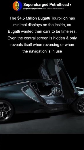 Bugatti Tourbillon central display