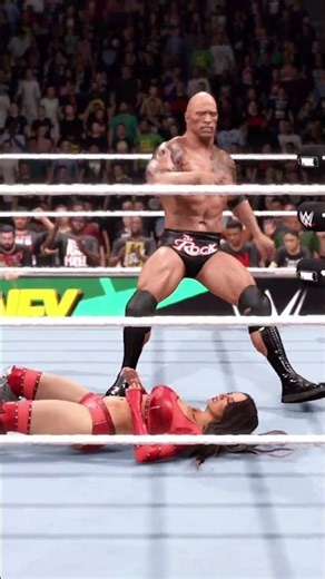 ⚡ The Rock vs. Chelsea Green 😱 EPIC Iron Man Intergender Match | WWE 2K25 Gameplay #Shorts