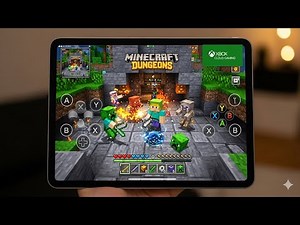 Playing Minecraft Dungeons on Apple iPad (Xbox Cloud Gaming)