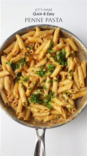 Quick & Easy One Pot Penne Pasta #recipe #pasta #pastarecipe #shorts #shortvideo