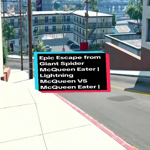 Epic Escape from Giant Spider McQueen Eater | Lightning McQueen VS McQueen Eater