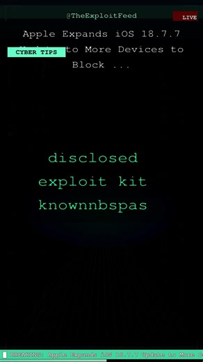 Apple Expands iOS 18.7.7 Update to More Devices to Block ...