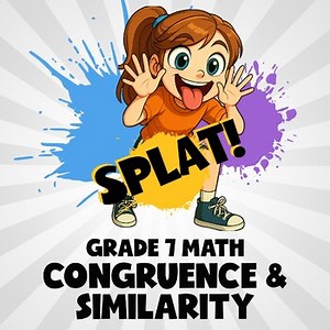 Congruence & Similarity SPLAT! Math Game - No Prep Grade 7 Review