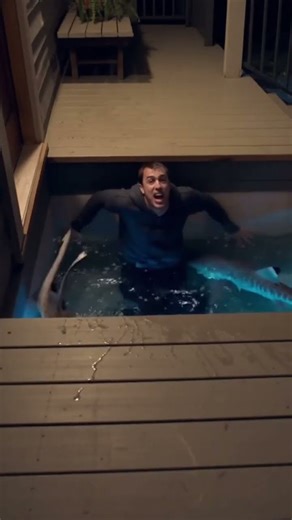 What happens when a porch pirate meets their match? 😂🦈