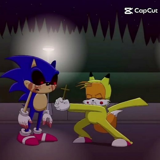TAILS KILLS SONIC EXE 😱☠️ #sonicexe #sonic #edit #god #kills #tails #exe #scary #haloween