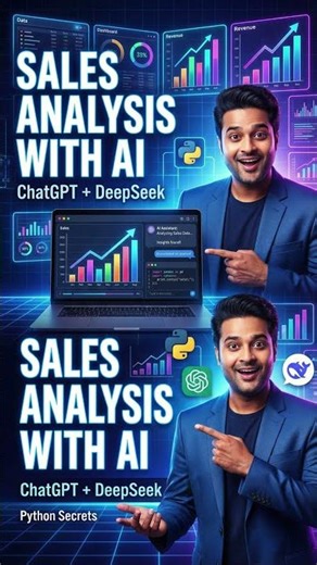 Secret to Sales Data Analysis with Python & DeepSeek AI! 🤯🚀
