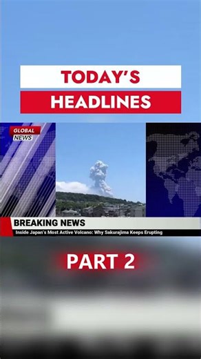 Breaking News: Japan’s Sakurajima Volcano Explodes — 3,400m Ash Cloud Triggers Flight Chaos