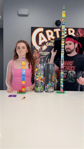 Lego Tower Challenge - #Magic #Magician #Illusion #Challenge #Prank ‪@EmilyFitzGeraldYT‬