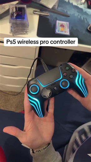 This wireless ps5 controller has customizable lighting to up your gaming experience. #wirelessps5controller #wirelesscontrollers #gaming #ps5 #ps5controller