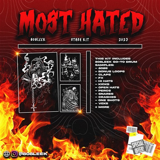 808LEEK - Most Hated (Drum Kit)