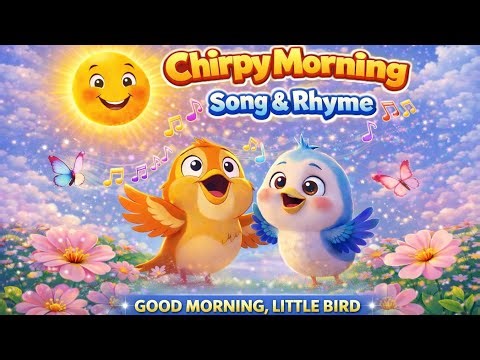 Good Morning Little Bird 🐦🌞 | Happy Morning Song for Kids | Nursery Rhymes & Toddler Songs