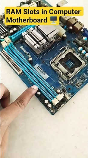 What Are RAM Slots in a Motherboard? 💻🧠 | RAM Installation Tips! #shortsfeed #computer