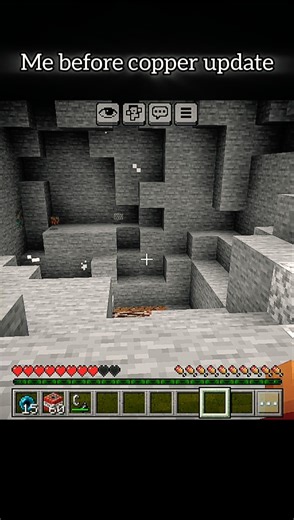 me after copper updates #minecraft #dream #mcpe #shorts