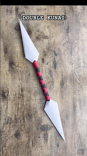 DIY DOUBLE KUNAI PAPERCRAFT FOLDING | DOUBLE KUNAI EASY ORIGAMI WORLD TUTORIAL STEP BY STEP