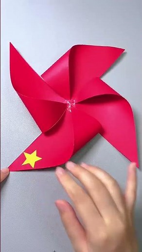 Simple Craft | 20 Seconds On How To Make A Simple Pinwheel For Kids #diy #craft