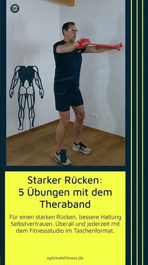 Strong back: 5 exercises with the Theraband