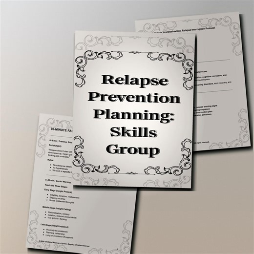 Relapse Prevention Planning Group Therapy Activity + Facilitator Guide, Fidelity Score Sheets + Documentation - Etsy UK