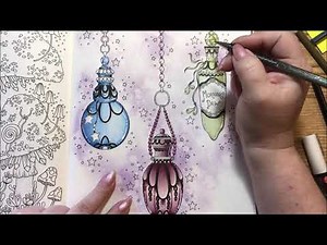 Adult Coloring - Magical Dawn Bottles Part two final