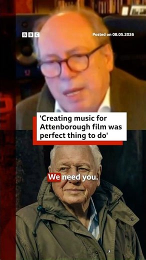 Hans Zimmer pays tribute to Sir David Attenborough for his 100th birthday. #BBCNews