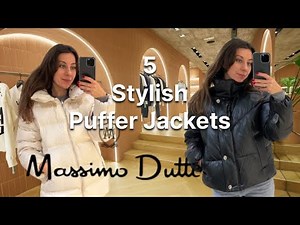 5 Stylish Puffer Jackets to buy this winter|Massimo Dutti Try On|
