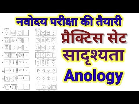 Anology सादृश्यता से संबंधित प्रश्न,नवोदय परीक्षा की तैयारी,Navoday Exam prepration