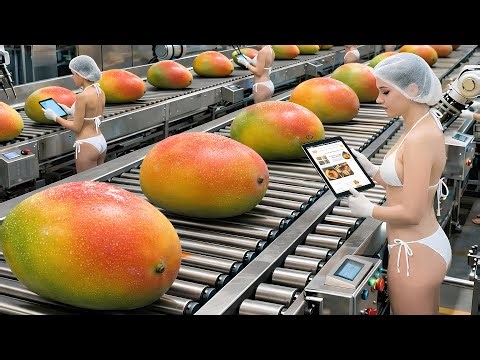 Inside a Giant Mango Factory – Full Process You’ve Never Seen