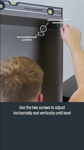 How To Level a Kitchen Wall Cabinet from Howdens #howdens #cabinet #wallcabinet #level #trade #howto