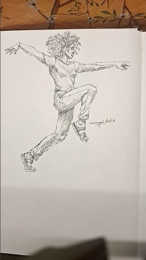 step by step human figure and posture drawing #shorts