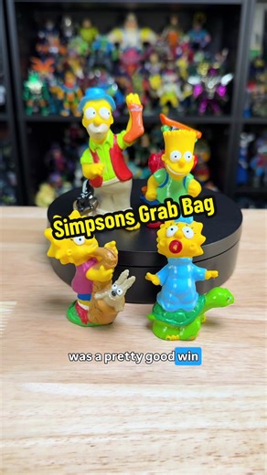 Who doesn’t love a grab bag? Vintage Simpson toy surprises ahead #simpsons #toys #nostalgia #collection