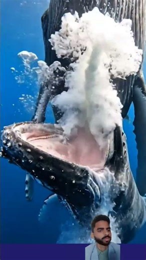 Incredible! A mother humpback whale nursing her calf underwater 🐳💙