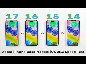 iPhone 17 vs 16 vs 15 vs 14 - iOS 26.2 SPEED TEST 🔥