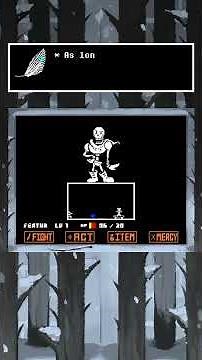 Papyrus's Final Attack Without Jumping! - Undertale