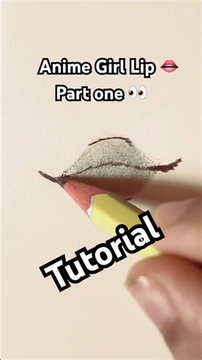 ✨Anime Girl lip drawing tutorial part-1👄✨| Sketch anime girl lip💋🎨 #shorts #art #lips #lipsketch
