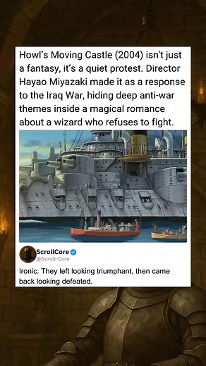 Howl’s Moving Castle (2004) isn’t just a fantasy, it’s a quiet protest. Director Hayao Miyazaki made | Movie Mania