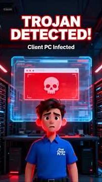 We caught a live Trojan on a client's PC! 🛡️ Here’s how we stopped it.