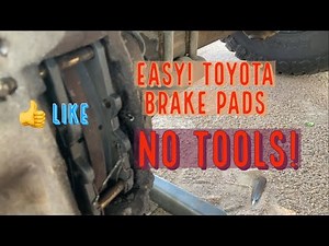 Change brake pads Toyota 4x4 Pickup 4 Runner. Easy! basic tools
