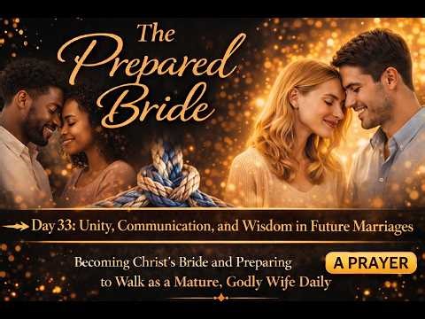 The Prepared Bride Prayer – Day 33 | Unity, Communication, and Wisdom in Future Marriages