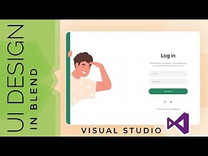 UI Design : XAML UI design in Visual studio blend 2017 | Login Screen | C# WPF