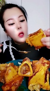 Eating bone marrow grill show very delicious food eating yummy | My ASMR