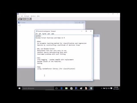 Random Forest Overview and Demo in R