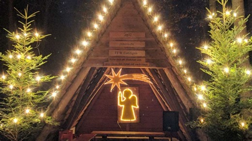 Schutzhütte im Withau: Traditionelle Waldweihnacht der Alterswehr Eutingen am 23. Dezember
